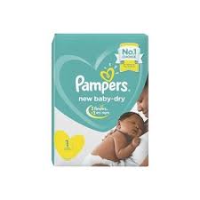 Pampers Baby Dry Size 1 Newborn 2-5Kg 34 Pieces